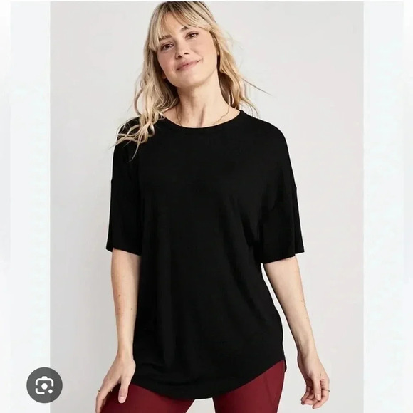 💕3/$25💕 Old Navy UltraLite Rib-Knit  Tunic Tshirt - Picture 1 of 6